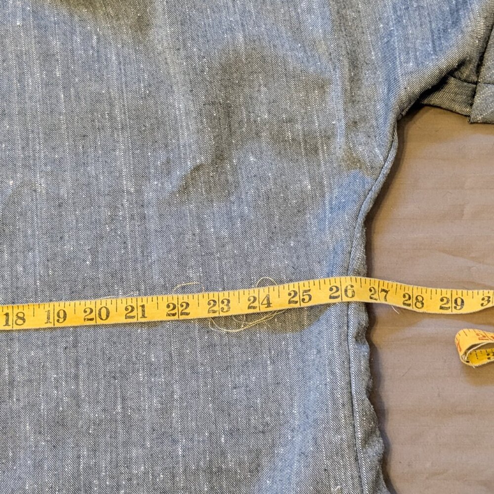Hand Made Button Front Dolman Sleeve Curved Hem Top - Picture 8 of 12